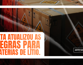 Atualizações da IATA para o transporte de baterias de lítio no modal aéreo
